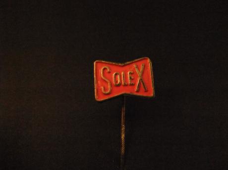 Solex bromfiets( brommer) rijwiel met hulpmotor logo , goudkleurige letters